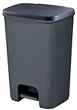 CURVER | POUBELLE ESSENTIALS 20L, Gris Anthracite, 30,3*29,4*42,8 cm
