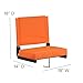 Flash Furniture Grandstand Portable Stadium Seat for Bleachers or Benches, Folding Padded Stadium Chair with Carrying Handle, 500 lb. Weight Capacity, Orange