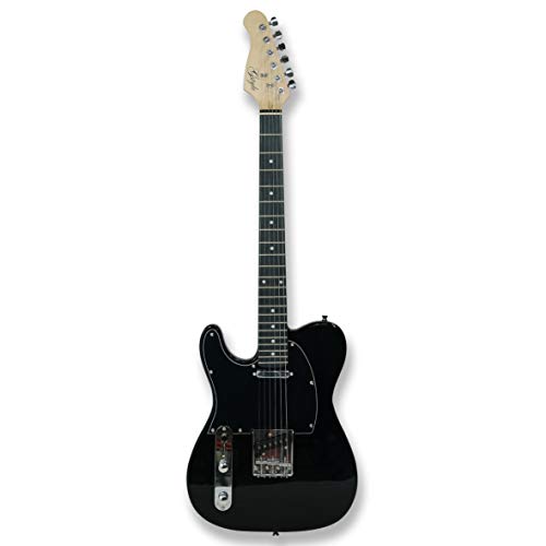 Black Left-handed TL Electric Guitar Maple Neck,Composite Rosewood Fretboard