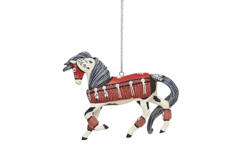 Enesco The Trail of Painted Ponies Pride of The Red Nations Hanging Ornament, 1.1 Inch, Multicolor
