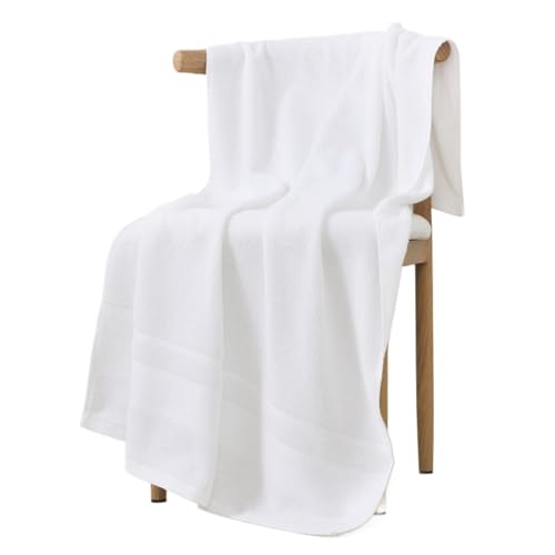 Toallas de baño de secado rápido y alta absorción EDQPLL blancas 2
