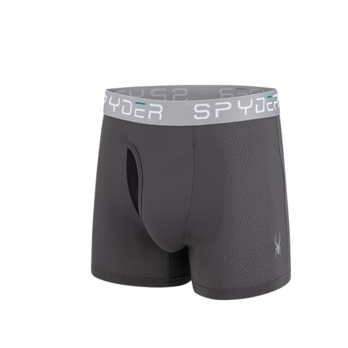 Spyder Performance Mesh Mens Boxer Briefs Sports Underwear/Fly Front3