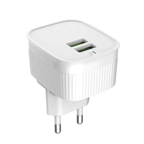 Image of 3 idea Imagine Create Print Tessco BC-210 Dual Port Fast Charge Universal Travel Wall Charger