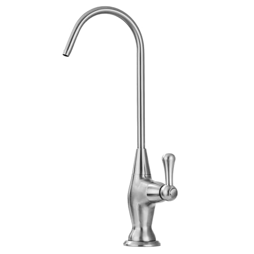 GICASA Sink Drinking Water Faucet, Sink Water Filter System, Suitable for Most Reverse Osmosis or Water Filtration Systems, Solid Brass Reverse Osmosis Faucet for Kitchen Bar, Brushed Nickel