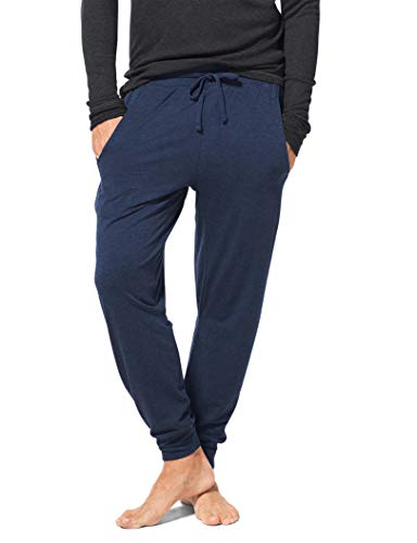 Tommy John Men's Second Skin Lounge Jogger Pants - Soft Breathable Pajama Bottoms (Dress Blues Heather, Large) #TOP10