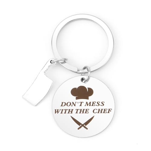JIOMULIG Chef Keychain Birthday Christmas Graduation for Cooks Funny Culinary