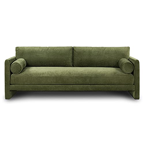 Image of Poly & BARK Fano 99 inch Sofa with Wide Seating Profile, Clean Tailored Upholstery, and Modern Linear Design for Open Living Rooms