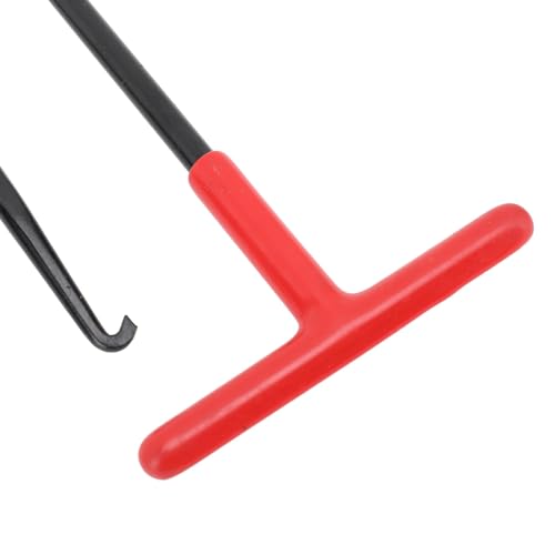 Image of Buachois 2 Pieces Exhaust Spring Puller Tool, Motorcycle T Handle Pipe Spring Puller Installer Hooks Removal Tool with Rubber Coating for Motorcycle Vehicle Springs Removal, Installation, Adjustment