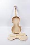 yinfente 4/4 violino senza finitura bianco in acero fiammato, legno di abete rosso sul retro. Selezionate a mano, aria secca.