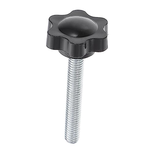PRETYZOOM Abs Carbon Steel M4x40 Clamp Knob Hexagonal Handle Washers for Bolts in/Out Patio Umbrella Accessory