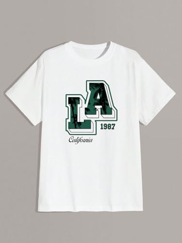 SOLY HUX Men's Graphic T Shirts Letter Print Short Sleeve Round Neck Casual Tees Tops2