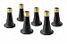 Tech Team Reinforced Bed Risers, Replace Casters, Prevent Sliding, Fits Over a Standard Bed Foot, Tool Free Installation, Set of 6