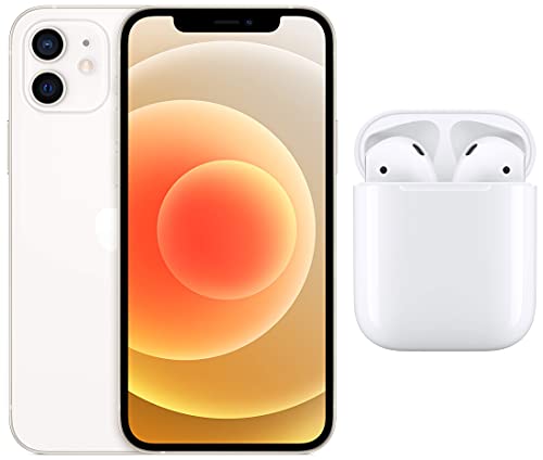 Image of New Apple iPhone 12 (256GB) - White with AirPods with Charging Case