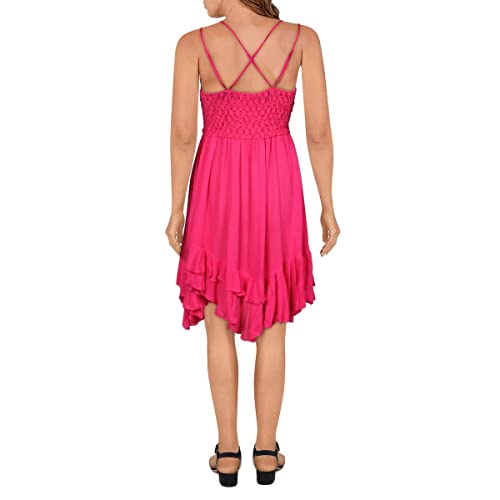 Fp One Womens Adella Lace Mini Slip Dress Pink M #TOP5