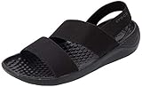 Crocs Damen Literide Stretch Women Sandalen, Schwarz (Black/Black 060), 38/39 EU