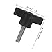 UTHCLO 10pcs M5x25 Stainless Steel Z-Shaped Handle Thumb Screws Black Plastic Head Hand Tighten Bolts Adjustable Clamping Knobs for Industrial Equipment