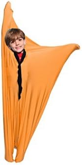 Krazo World - Sensory Sack Body Sock. Therapeutic dynamic kinesthetic movement therapy for sensory processing disorders. Color Orange, Size Large