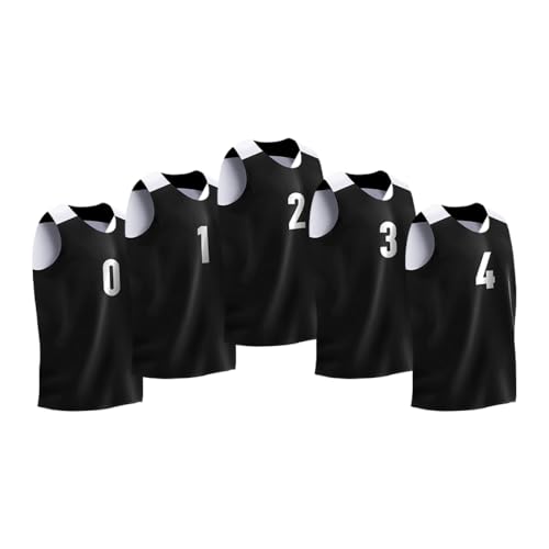 Pro90 Elite Youth 5-Pack Reversible Basketball Jerseys with Numbers |