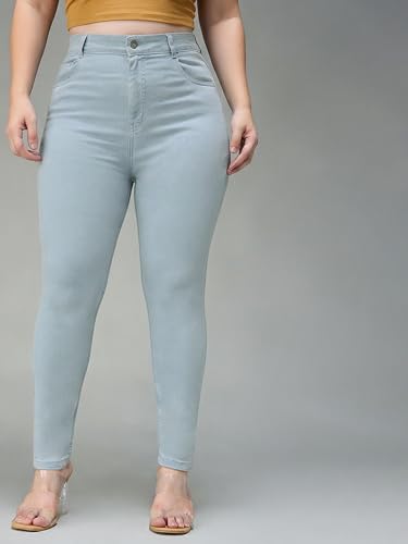 Image of Miss Chase A+ Women's Bootcut High Rise Regular Length Stretchable Denim Jeans
