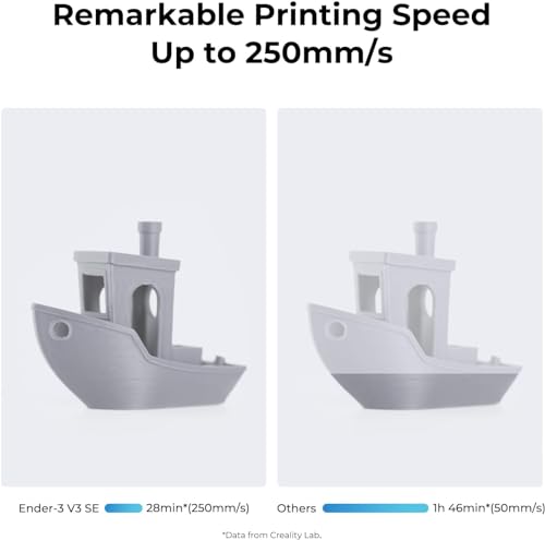 Image of Creality Ender-3 V3 SE 23D Printer with Auto Leveling and CR Touch, 250mm /s, Sprite Direct Extruder, Auto-Charging Filament, Dual Z Axis and Y Axis, 220x220x250cm for Beginners