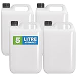 5L Water Container – Food Safe HDPE Plastic Can with Secure Screw Cap – Compact, Portable, BPA-Free – Ideal for Camping, Caravans, Emergency Water Storage – 1, 2 or 4 Pack Options (4)