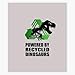Powered by Recycled Dinosaurs - Rexy Sticker Decal Car Window Water Bottle 5