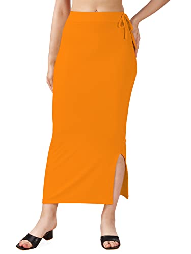 Image of Mehrang Microfiber Saree Shapewear Petticoat for Women, Cotton Blended Shape Wear Dress for Saree