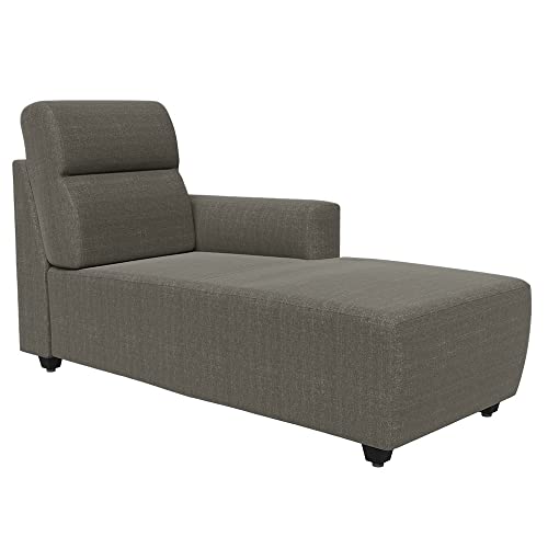 Image of Wakefit Sofa Set | 3 Year Warranty | Sofa 3 Seater, 3 Seater Sofa for Living Room, Wooden Sofa Set, 3 Seater + Right Aligned, Sofa for Living Room - Belize(Omega : Grey)