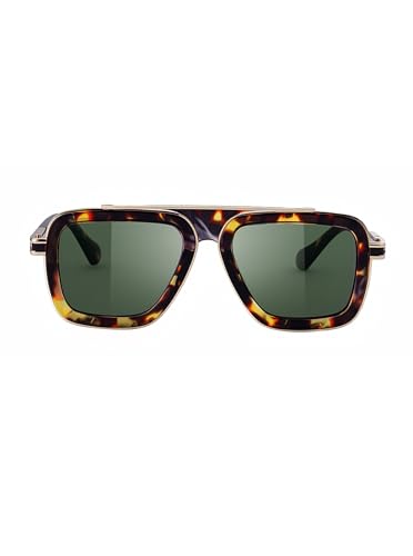 Image of Fashion Men Sunglasses Square Frame Shades for Men UV400 Protection Sunnies(98082)
