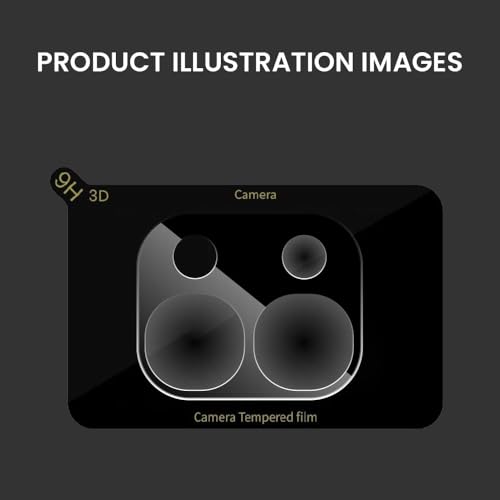 Image of ArmourPro Camera Lens Protector Tempered Glass Compatible For iQOO Z11x (6.59 Inches) With Edge To Edge Coverage | Black Lens, Pack of 1