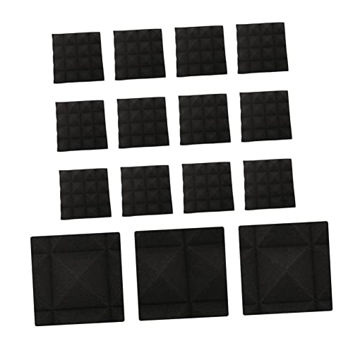UPKOCH 12pcs paneles acústicos piramidales 5CM espuma insonorizante para estudios, reducción de ruido, paneles de pared absorbentes de sonido, algodón para salas de grabación, tratamiento acústico de alta densidad miniatura 5