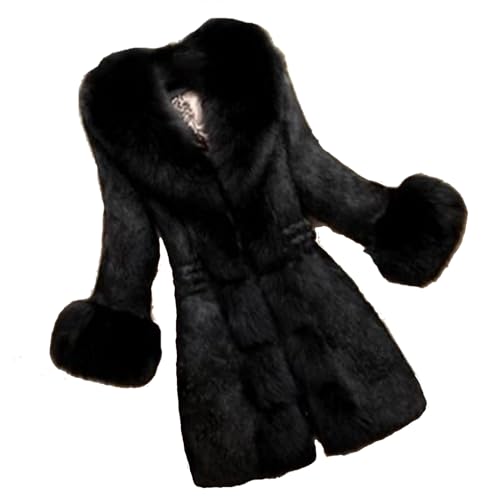 Manteau de fourrure pour femmes veste chaude contre le vent hiver