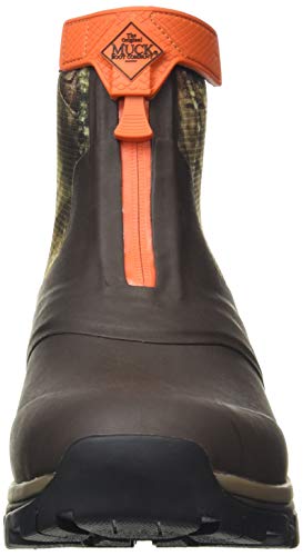 Muck Boot Men's Apex Mid Zip Boots Hiking, Brown/Mossy Oak, 132
