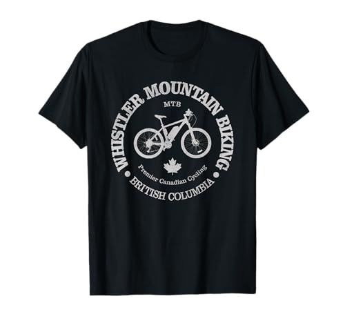 Vintage Whistler Camping Mountain Nature Cycling T-Shirt