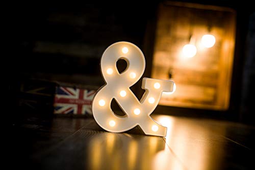 Foaky LED-122 Letter Lights Sign Marquee Light Up Letters Sign For Night Light Wedding/Birthday Party Battery Powered Christmas Lamp Home Bar Decoration thumb #1