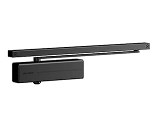 Tesa Assa Abloy DC135-D9005, Chiudiporta per guida scorrevole, Nero