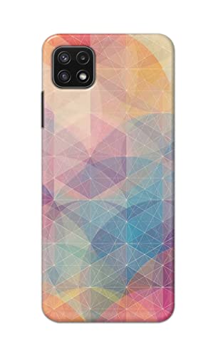 Image of Printed Hard Back Cover Case for Samsung Galaxy A22 5G | A22s 5G | Samsung F42 5G Back Cover (Crumpled Paper Design) -1803