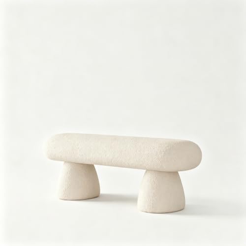 Bouclé Upholstered Bench