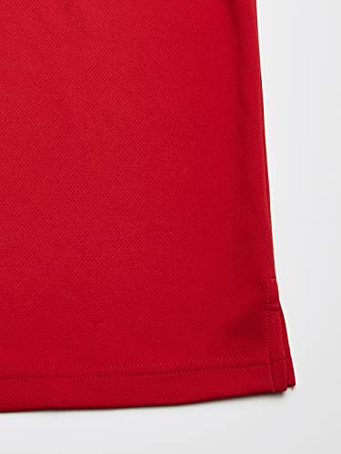 Pga Tour Mens Airfluxâ„¢ Solid Mesh Short Sleeve Polo Shirt, (Sizes - 4Xl) Golf Shirt, Chili Pepper, Large Us #TOP4