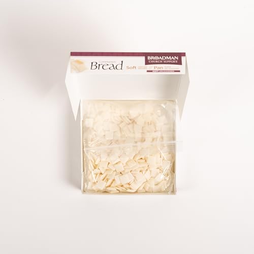 Communion Bread - Soft Uniform Squares (500 Pieces): Resealable Bag Included / Soft Unleavened / Ready to Serve