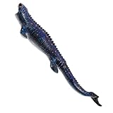 ERINGOGO Dinosaurier Modell Mosasaurus Kinder Tierfigur Realistische Nachbildung Weiches Kunststoffspielzeug Blau Sicher Zum Spielen Und Lernen