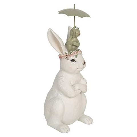 Figurine de lapin avec grenouille Clayre & Eef Cover