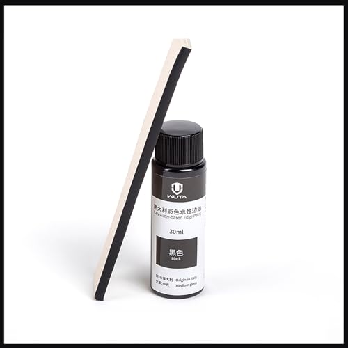 WUTA 30ml Professional Leather Edge Paint Oil Dye Edge Dressing Color Coats Leather Finish Supplies (Black;30ml)