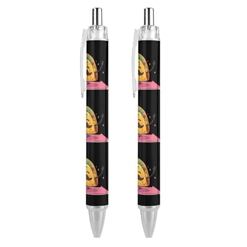 Lot de 4 stylos à bille rétractables 0,5 mm pour le bureau