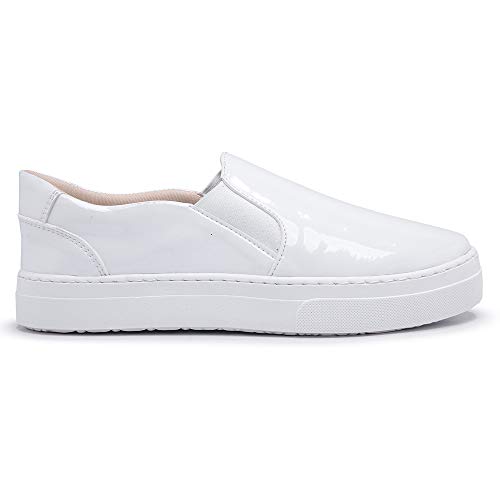 Slip feminino tipo Iate Sola costurada. Leve e Macio Lançamento (Preto verniz, 38)