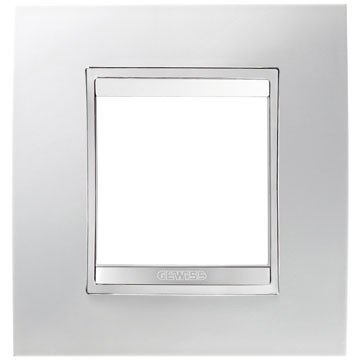Plaque LUX INT.2+2+2E blanc lait pour corriger les interrupteurs mal alignés