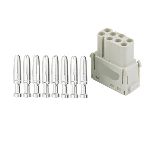 Módulo conector de alta potencia 16A con estructura robusta de 8 pines hembra 2