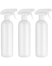 Jttxiu 3 Pezzi Spruzzino Nebulizzatore a Pressione, 500 ml Riempibile Spruzzini Vuoti Plastica Flacone Spray per Acqua, Giardino, Giardino Piante, Capelli (bianco)