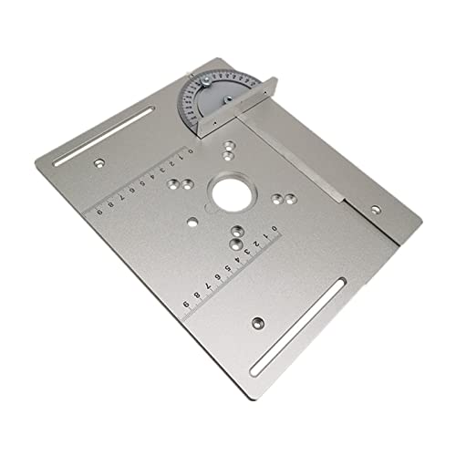 Scie tondeuse machine gravure plaque d'insertion table routeur aluminium jauge - 6