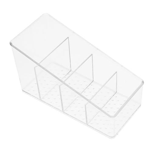 HIAKDOFT Scatola Porta Bustine Tè Trasparente in Pet Con Scomparti Divisori Organizer Elegante e Resistente Per Bustine Tè e Caffè Per Cucina e Soggiorno